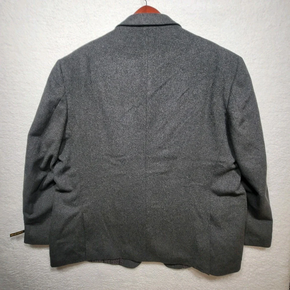 Pierre Loren Blazer Classic Fit Sport Coat Charcoal 56R W/Suit Bag & Hanger